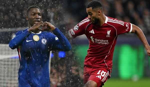 Moises Caicedo (Chelsea) dan Cody Gakpo (Liverpool) antara yang mencetak nama selaku penjaring /Foto AFP